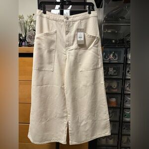 Women's Cream High Waist Jeans